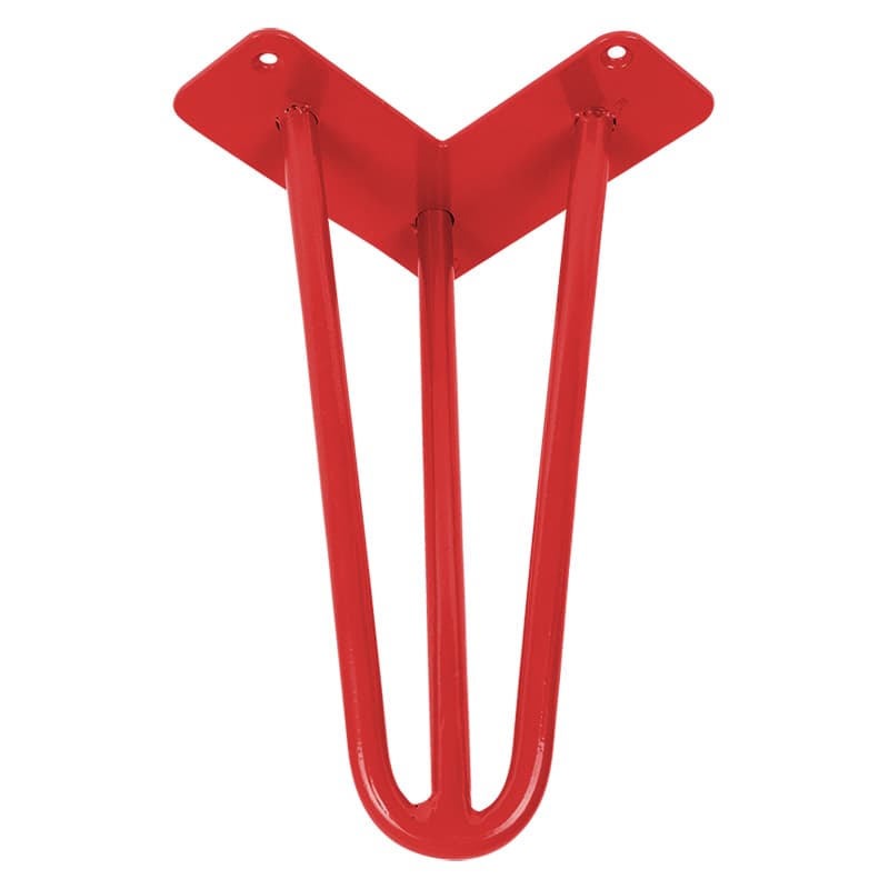Ніжка меблева HAIRPIN Leg 3ROD Small h36см червона
