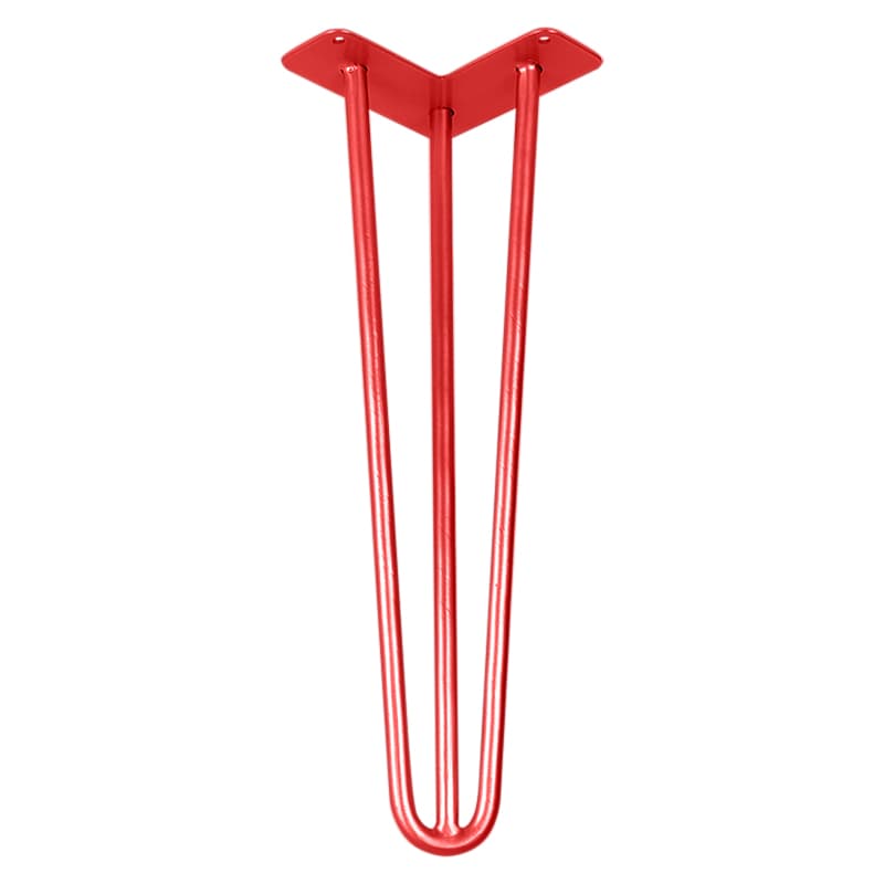 Ножка мебельная HAIRPIN Leg 3ROD Small h41см красная Ножка мебельная HAIRPIN Leg 3ROD Small h41см красная