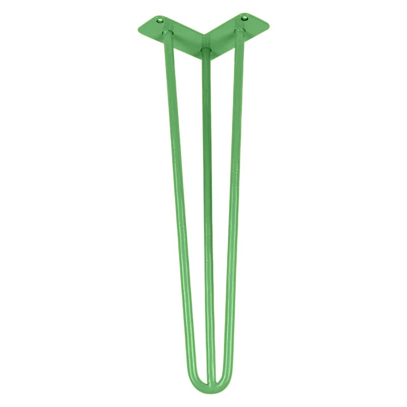 Ніжка меблева HAIRPIN Leg 3ROD Small h46см зелена