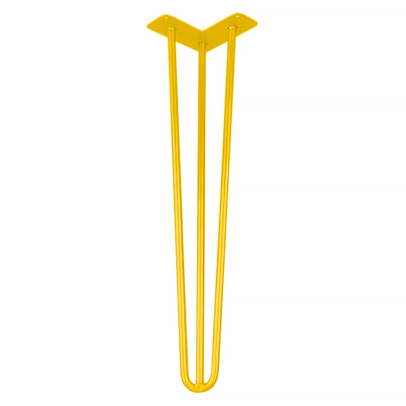 Ніжка меблева HAIRPIN Leg 3ROD Big h55см жовта Ніжка меблева HAIRPIN Leg 3ROD Big h55см жовта
