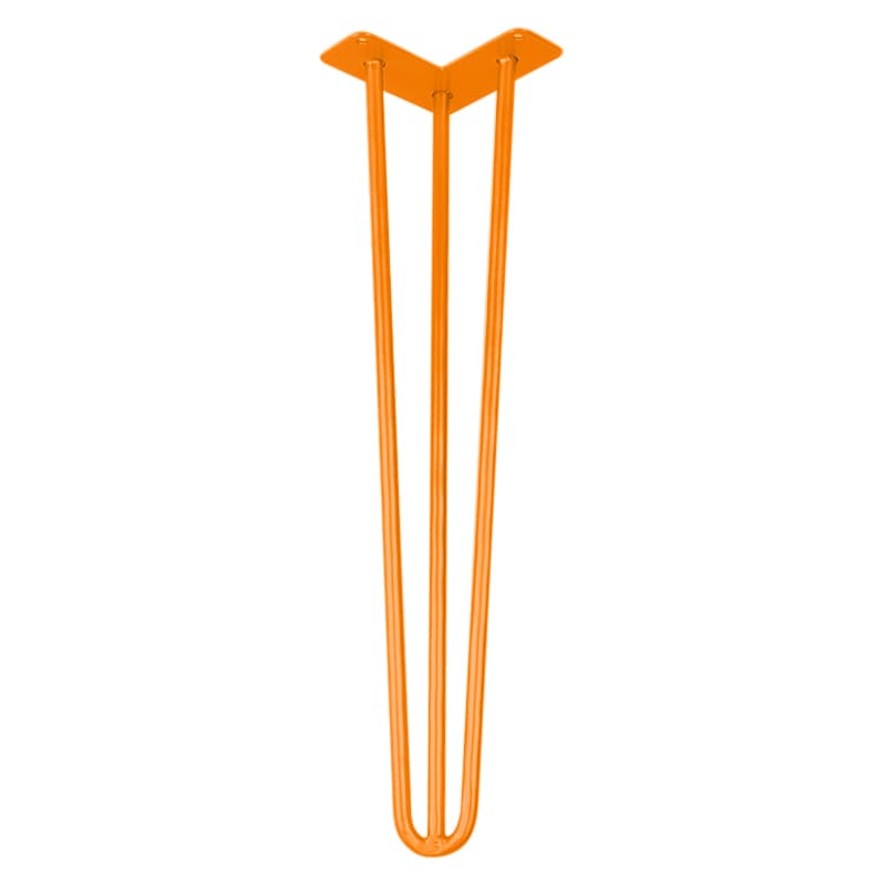 Ніжка меблева HAIRPIN Leg 3ROD Big h55см помаранчева