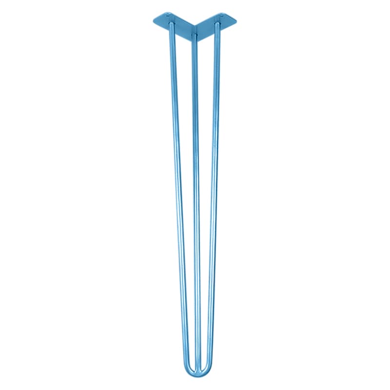 Ніжка меблева HAIRPIN Leg 3ROD Big h71см блакитна Ніжка меблева HAIRPIN Leg 3ROD Big h71см блакитна