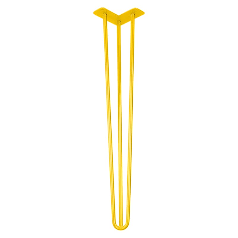 Ніжка меблева HAIRPIN Leg 3ROD Big h71см жовта Ніжка меблева HAIRPIN Leg 3ROD Big h71см жовта