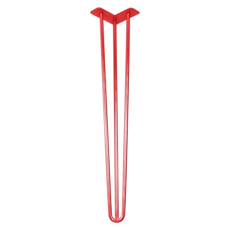 Ножка мебельная HAIRPIN Leg 3ROD Big h71см красная