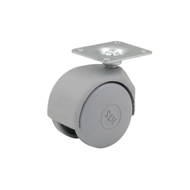 Ролик пластиковый HTS 409 с площадкой, Ø 40мм, max 20кг, серый Ролик пластиковый HTS 409 с площадкой, Ø 40мм, max 20кг, серый