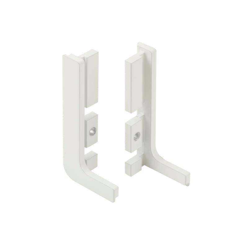 Комплект открытых заглушек для профилей GOLA, type L, алюминий белый, Scilm Комплект открытых заглушек для профилей GOLA, type L, алюминий белый, Scilm