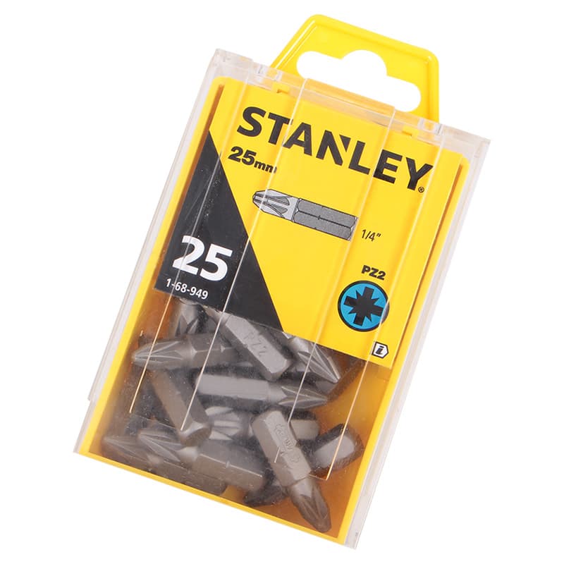Біти Pz2, 25мм, 1 шт. 1-68-949 Stanley Біти Pz2, 25мм, 1 шт. 1-68-949 Stanley
