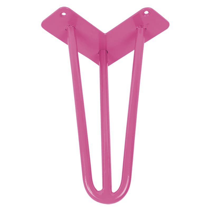 Ножка мебельная HAIRPIN Leg 3ROD Small h36см розовая