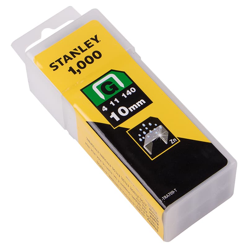 Скоби тип G 10мм, 1000шт (1-TRA706T) Stanley