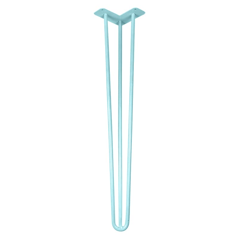 Ножка мебельная HAIRPIN Leg 3ROD Big h71см азур (бирюзовая)