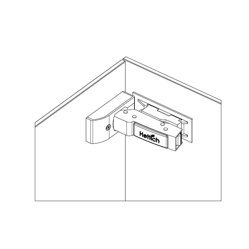 Петля Clip-on, 110°, Sensys, для стекла, никель (9135141) Hettich