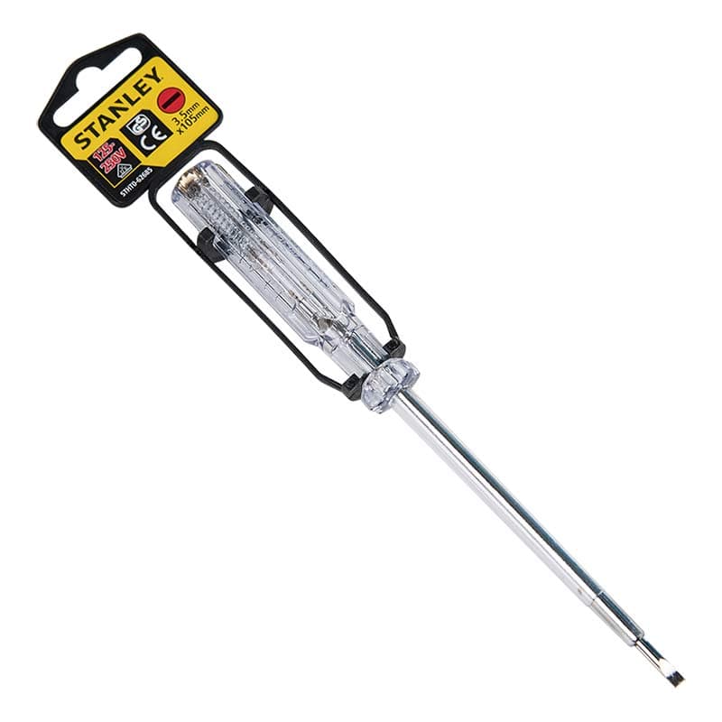 Тестер напруги-викрутка SL3 x 105 мм (125-250V) (STHT0-62685) Stanley Тестер напруги-викрутка SL3 x 105 мм (125-250V) (STHT0-62685) Stanley