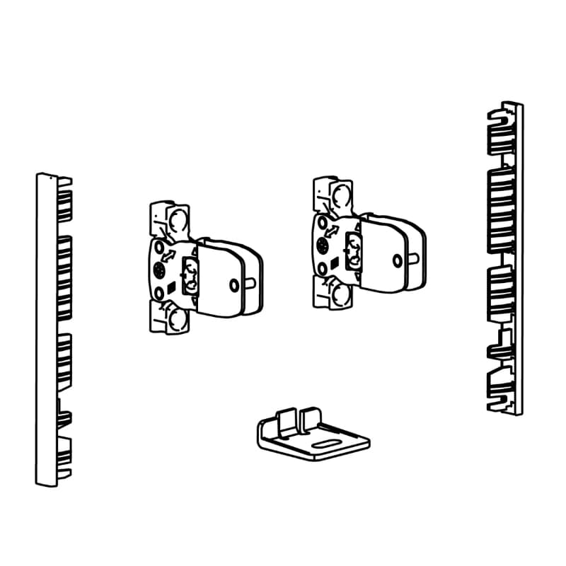 AvanTech YOU Комплект соединителей лицевой панели H = 101, антрацит (9257619) Hettich AvanTech YOU Комплект соединителей лицевой панели H = 101, антрацит (9257619) Hettich