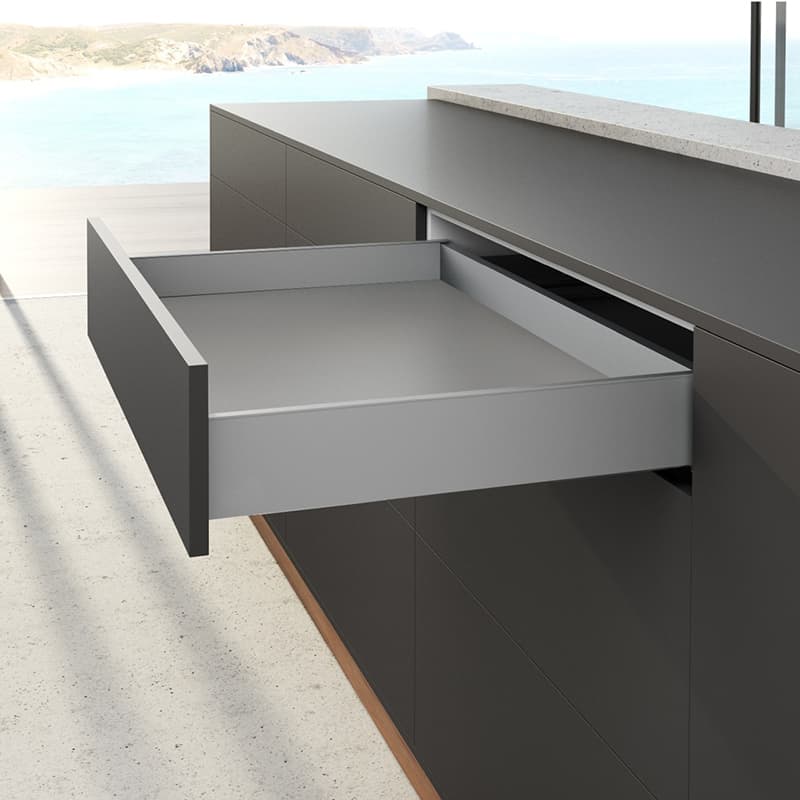 Комплект шухляди AvanTech YOU Q L=400 H=101 срібло Hettich Комплект шухляди AvanTech YOU Q L=400 H=101 срібло Hettich