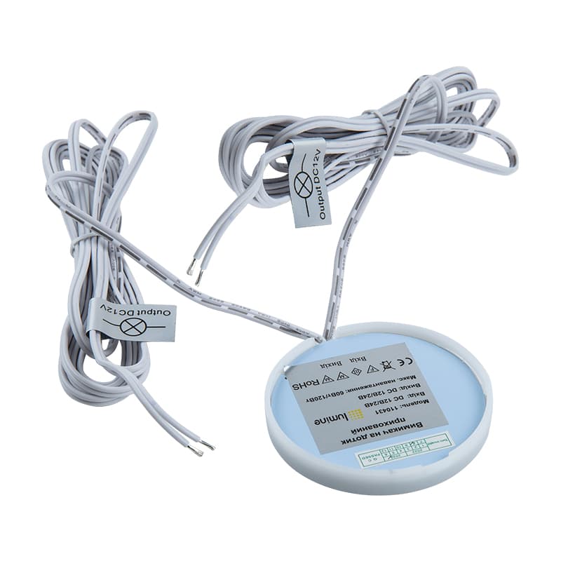 Сенсорний вимикач на дотик під стільницю товщ. до 30 мм, 12V/24V, 60W / 120W