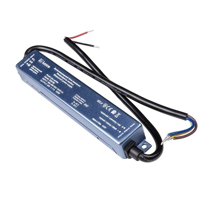 Блок питания для LED, 100W, 24V, IP67, металлический корпус, Lumine Profi line Блок питания для LED, 100W, 24V, IP67, металлический корпус, Lumine Profi line