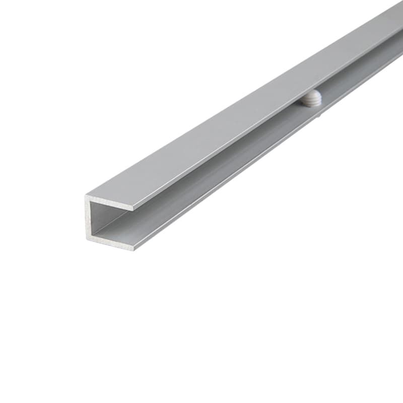 Профіль для скляних полиць 6 mm, PRISMATIC SLIM, L = 764 mm, алюміній, анодоване срібло Профіль для скляних полиць 6 mm, PRISMATIC SLIM, L = 764 mm, алюміній, анодоване срібло