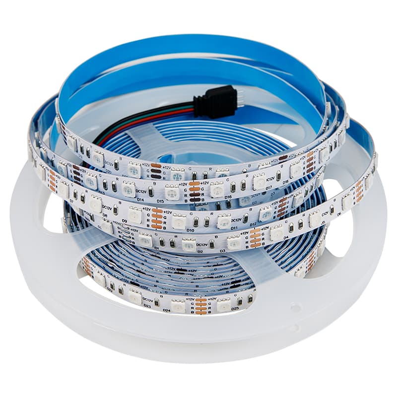 LED-стрічка 5050 SMD, 60 LEDs/m, 14,4W, 12V, IP20, RGB LED-стрічка 5050 SMD, 60 LEDs/m, 14,4W, 12V, IP20, RGB