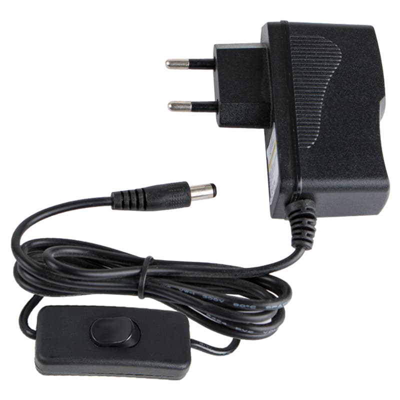 LED-адаптер 18W, 12V, IP20, кабель 1,5m, вимикач, чорний корпус LED-адаптер 18W, 12V, IP20, кабель 1,5m, вимикач, чорний корпус