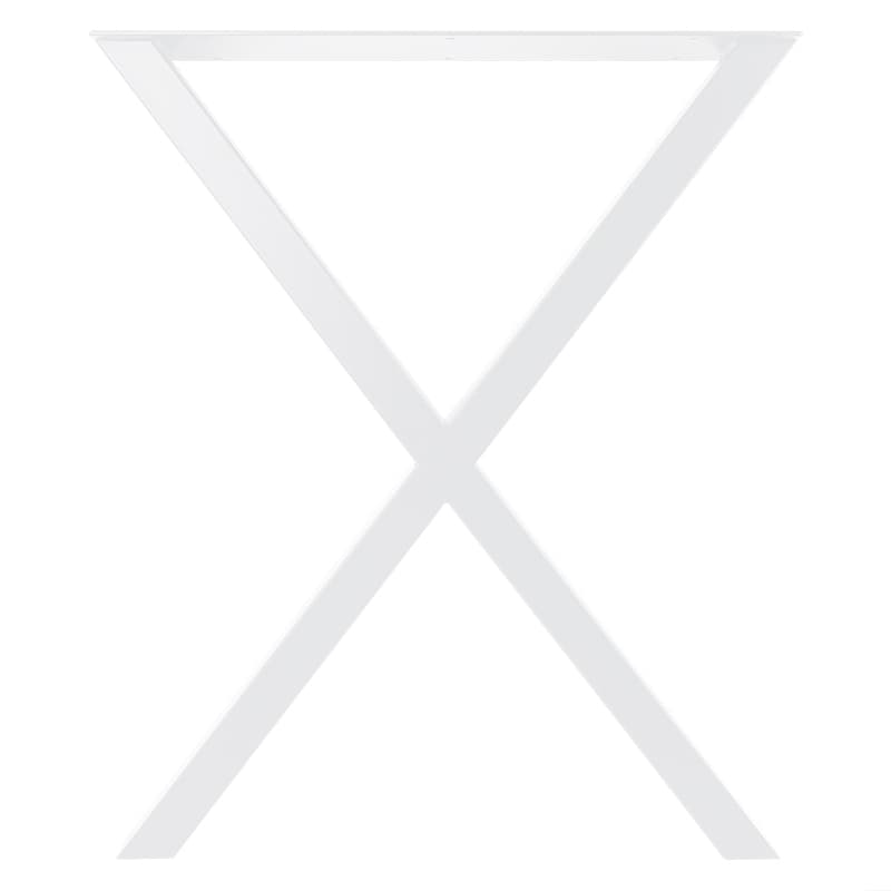 Опора для стола X, 600х80мм, h = 725мм, білий Ral 9003 (Муар)