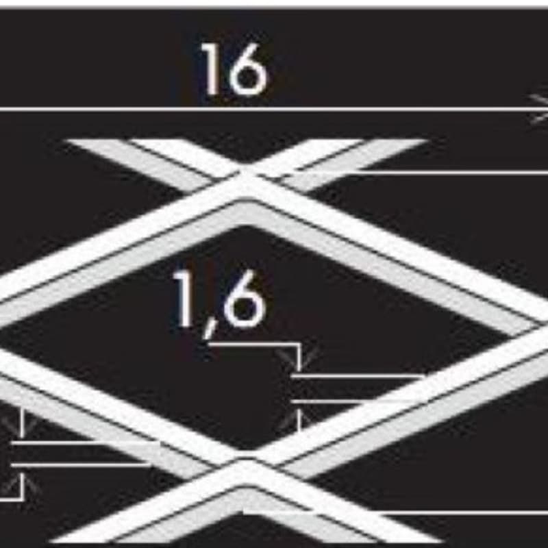 Просічно-витяжний лист 16/8x1,6x1