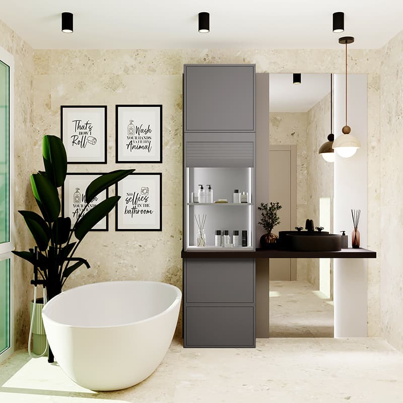 Комплект жалюзі REHAU RAUVOLET Noble matt Smoke Stack 2457L 600x1500 мм