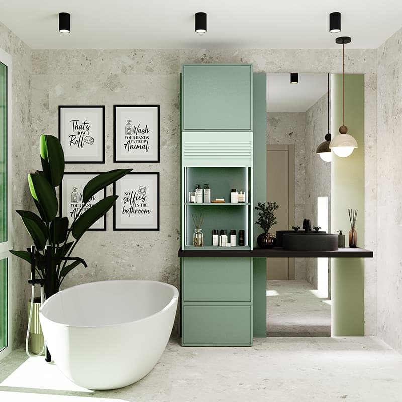 Комплект жалюзі REHAU RAUVOLET Noble matt Mint Cloud 2739L 600x1500 мм
