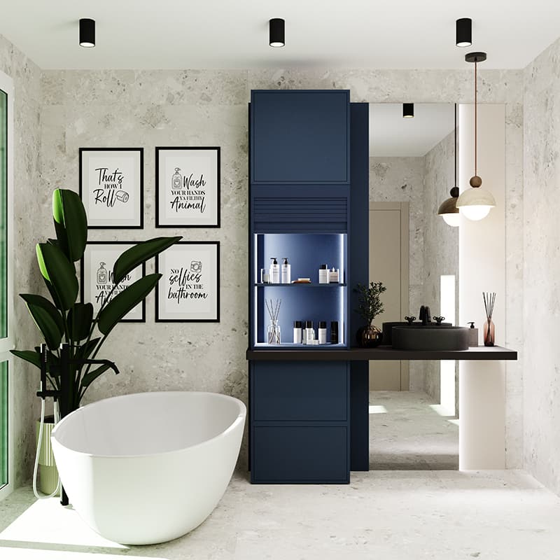 Комплект жалюзі REHAU RAUVOLET Noble matt Midnight Dash 3145L 900x1000 мм