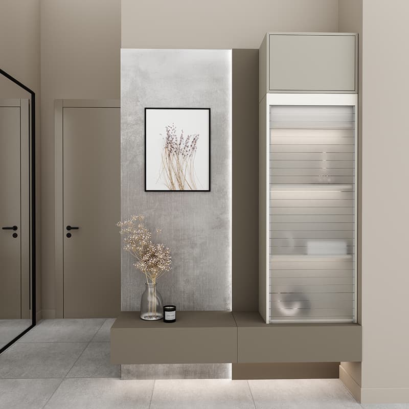 Комплект жалюзі REHAU RAUVOLET Vetro-Line Satinato 73477 (Алюміній 230L) 600x1000 мм