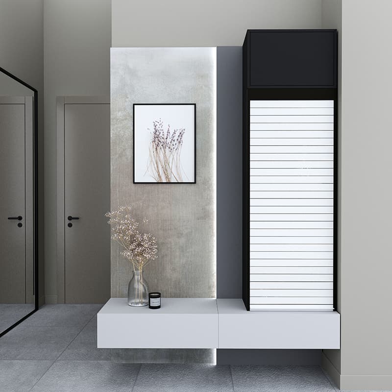 Комплект жалюзі REHAU RAUVOLET Vetro-Line White Gloss 73979 (Чорний онікс 1995L) 600x1000 мм