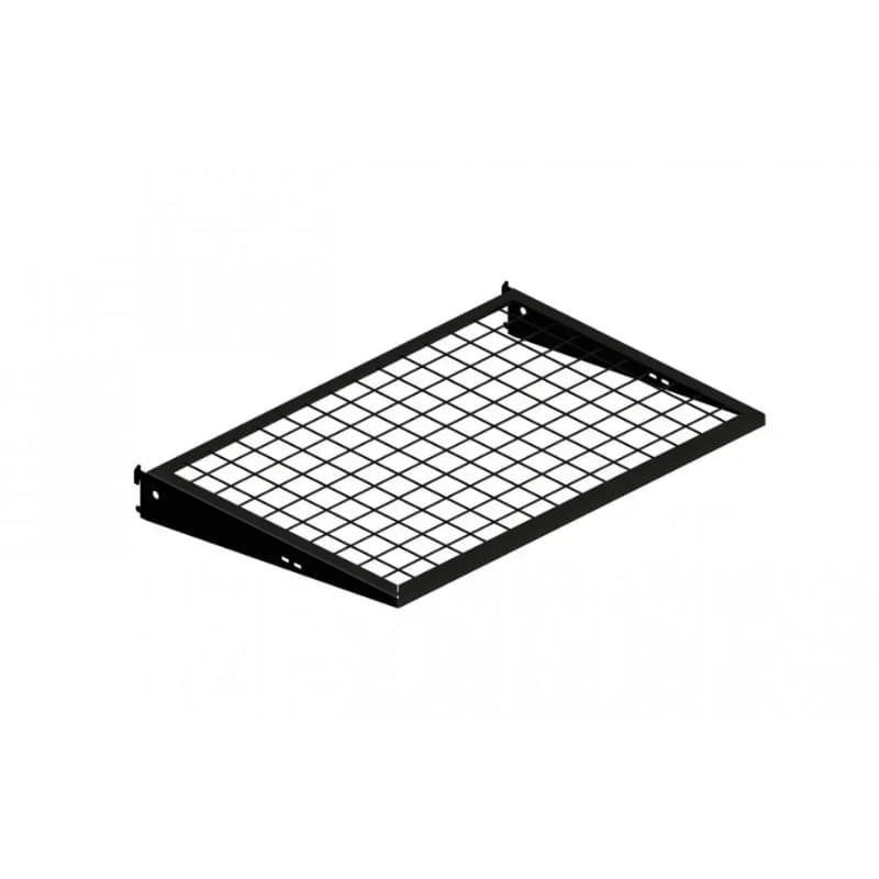 Металева полиця з кронштейнами 606×406 mm black 