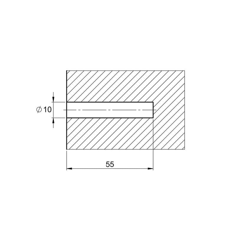Дюбель розпірний D = 10 L = 50, нейлон Дюбель розпірний D = 10 L = 50, нейлон