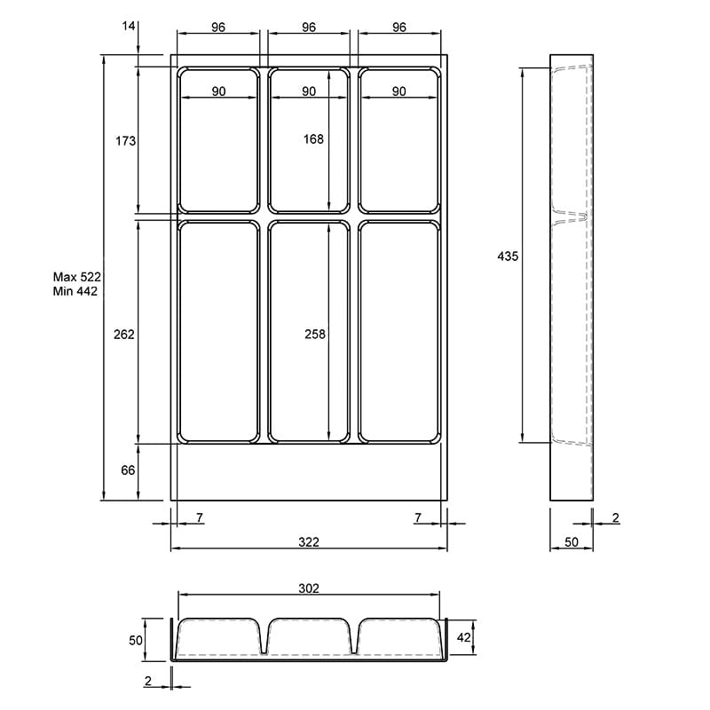 Организация OrgaTray 470 белый, пластик L=550мм Avantech You (9207226) Hettich Организация OrgaTray 470 белый, пластик L=550мм Avantech You (9207226) Hettich