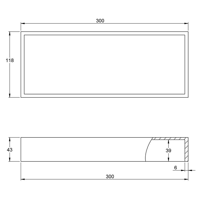 Организация OrgaTray 270 лоток, бук, антрацит, W300xL118xH43мм (9278301) Hettich