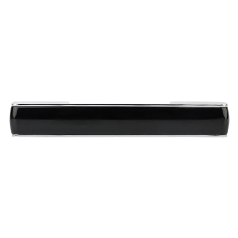 Ручка Ferro Fiori M 0280.96-160 хром | чорна вставка Ручка Ferro Fiori M 0280.96-160 хром | чорна вставка
