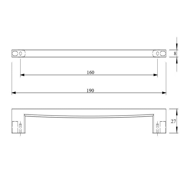 Ручка Ferro Fiori M 0030.160 хром Ручка Ferro Fiori M 0030.160 хром