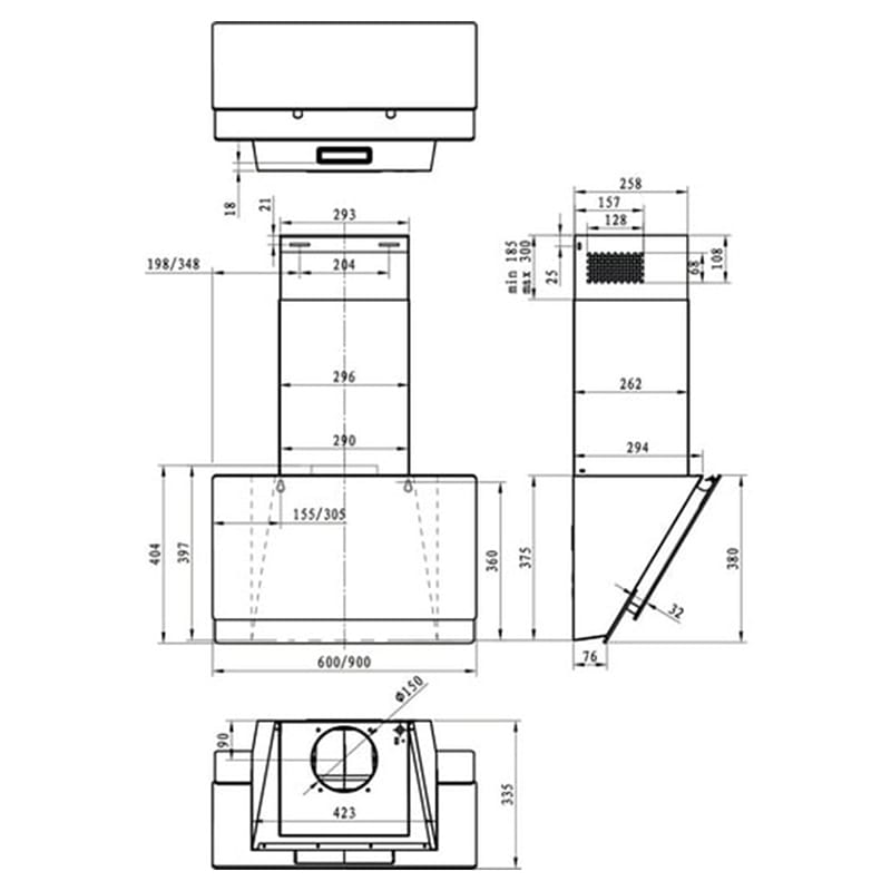 Кухонна витяжка WHI 949 EXBG Gorenje Кухонна витяжка WHI 949 EXBG Gorenje