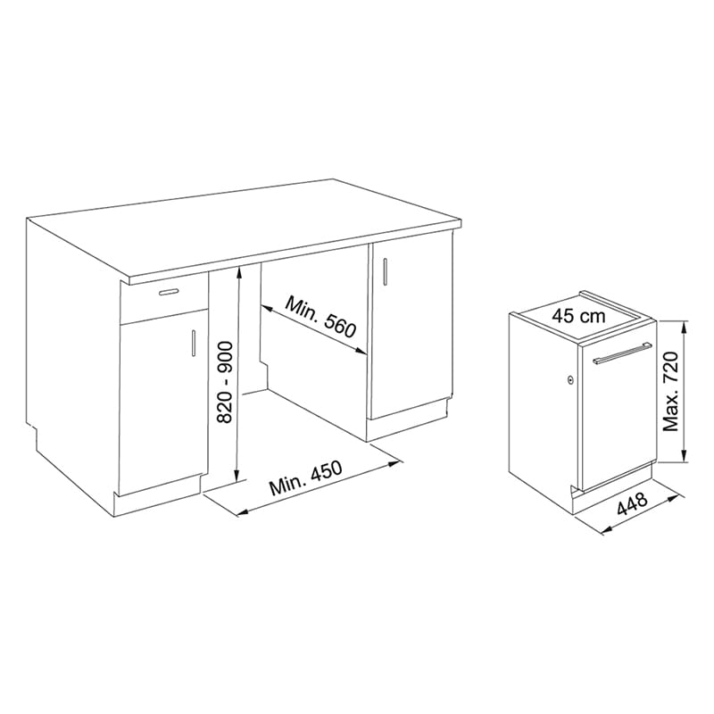 Посудомийна машина 4510 E8P E, Aquastop Franke (117.0616.305) Посудомийна машина 4510 E8P E, Aquastop Franke (117.0616.305)