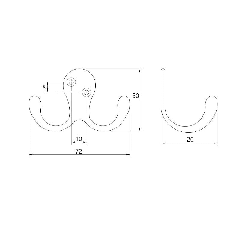 Крючок Marella CL 43002.071 черный матовый Крючок Marella CL 43002.071 черный матовый