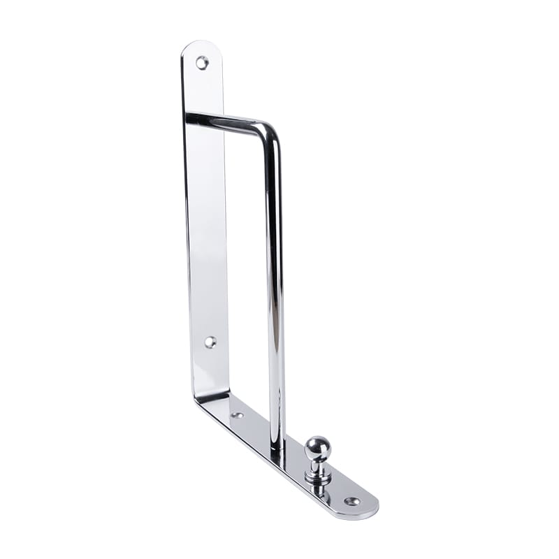 Консоль металл 195x250 прямоугольная, max 20кг, хром