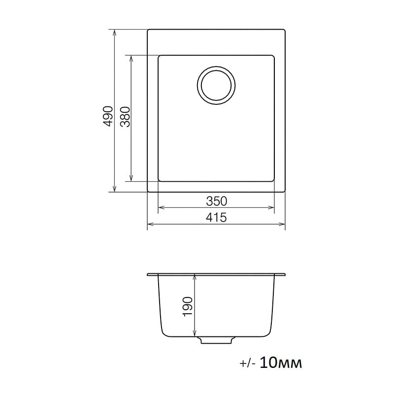 Мийка гранітна Model K 040.42 терра Cascata Мийка гранітна Model K 040.42 терра Cascata