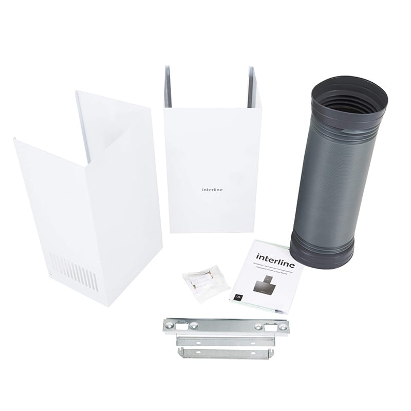 Витяжка BRAVO WH A/60/GL/K 600мм біла INTERLINE Витяжка BRAVO WH A/60/GL/K 600мм біла INTERLINE