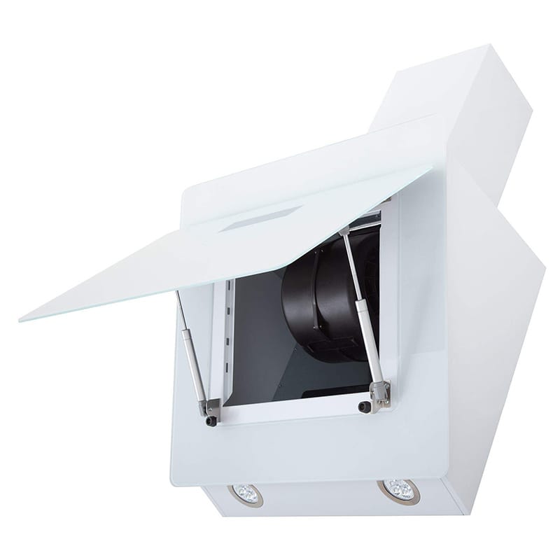 Витяжка BRAVO WH A/60/GL/K 600мм біла INTERLINE Витяжка BRAVO WH A/60/GL/K 600мм біла INTERLINE