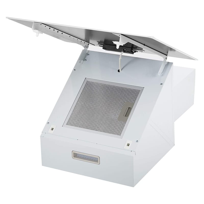 Вытяжка FLOW WH A/60/GL/M 600мм белая INTERLINE Вытяжка FLOW WH A/60/GL/M 600мм белая INTERLINE