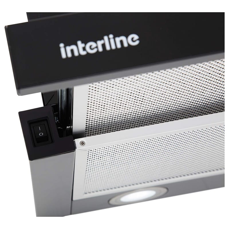 Вытяжка телескопическая SLIM BL A/60/2/T 600мм черная INTERLINE Вытяжка телескопическая SLIM BL A/60/2/T 600мм черная INTERLINE