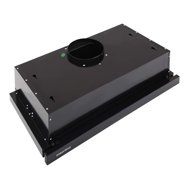 Вытяжка телескопическая SLIM BL A/60/2/T 600мм черная INTERLINE Вытяжка телескопическая SLIM BL A/60/2/T 600мм черная INTERLINE