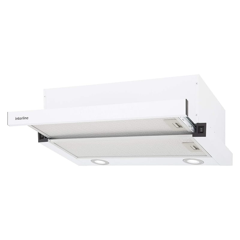 Вытяжка телескопическая SLIM WH A/60/2/T 600мм белая INTERLINE
