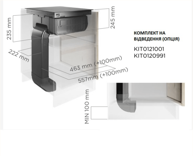 Поверхность Индукционная NIKOLATESLA FIT BL/A/72 Черная ELICA