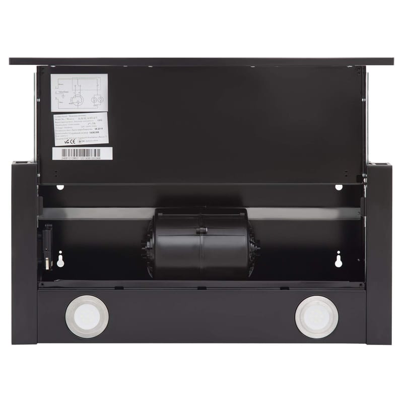 Вытяжка телескопическая DELI BL A/60/2/T 600мм черная Interline