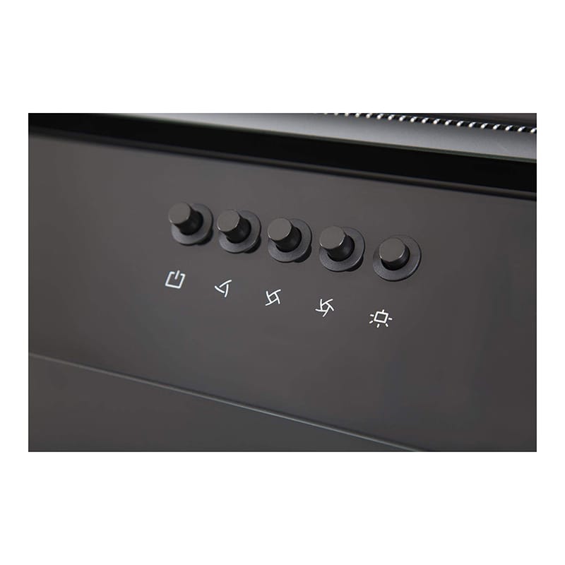 Вытяжка GOLF BK A/60/PB/GL/T 600мм черная INTERLINE Вытяжка GOLF BK A/60/PB/GL/T 600мм черная INTERLINE